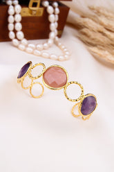 Amethyst & Sunstone Bracelet